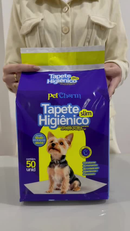 Tapete Higiênico PetCharm Slim 50x60cm | Kit com 50 Unidades
