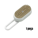 Escova Elétrica 3 em 1 para Cães e Gatos | Vapor, Massagem e Remoção de Pelos