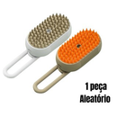 Escova Elétrica 3 em 1 para Cães e Gatos | Vapor, Massagem e Remoção de Pelos