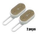 Escova Elétrica 3 em 1 para Cães e Gatos | Vapor, Massagem e Remoção de Pelos