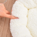 Caminha Redonda Pets Sherpa para Cães e Gatos Macia 50x50 e 30x30 cm Quente Confortável Cama Pet Com Pelinho