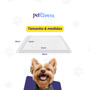 50 unid - Tapete Higiênico PetCharm Slim -Tamanho 50cm x 60cm Para Cachorros