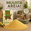 Areia Higiênica Natural Biodegradável de Grãos Finos de Milho e Mandioca para Gatos Kadi 8 kg
